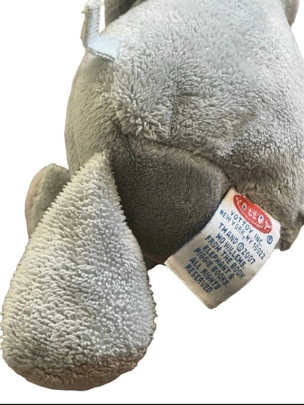 Yottoy Gerald Elephant Mo Willems Plush Toy 10" 2007 Gray/Blue Stuffed Animal - Picture 6 of 6